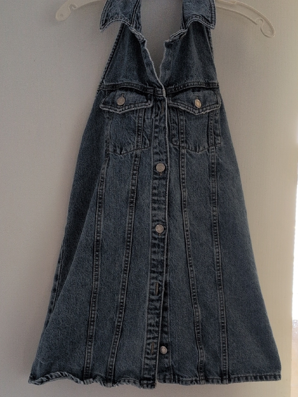 Zara Light Blue Denim Dress Jumper